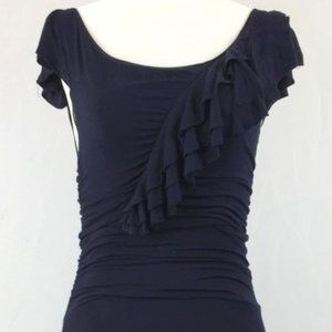 Anthropologie Bailey 44 navy blue dress Sz S